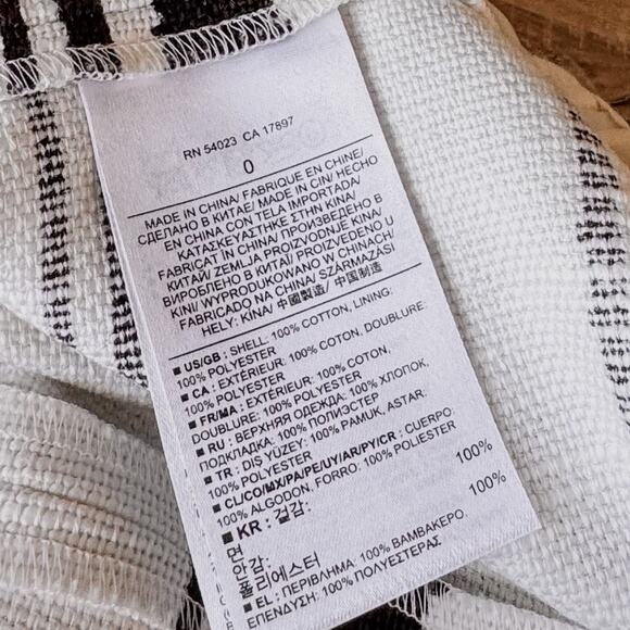 Banana Republic Heritage Collection-White/Black Striped Sheath Dress, Size: 0 - Picture 6 of 9